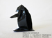 origami Skating penguin, Author : Taichiro Hasegawa, Folded by Tatsuto Suzuki